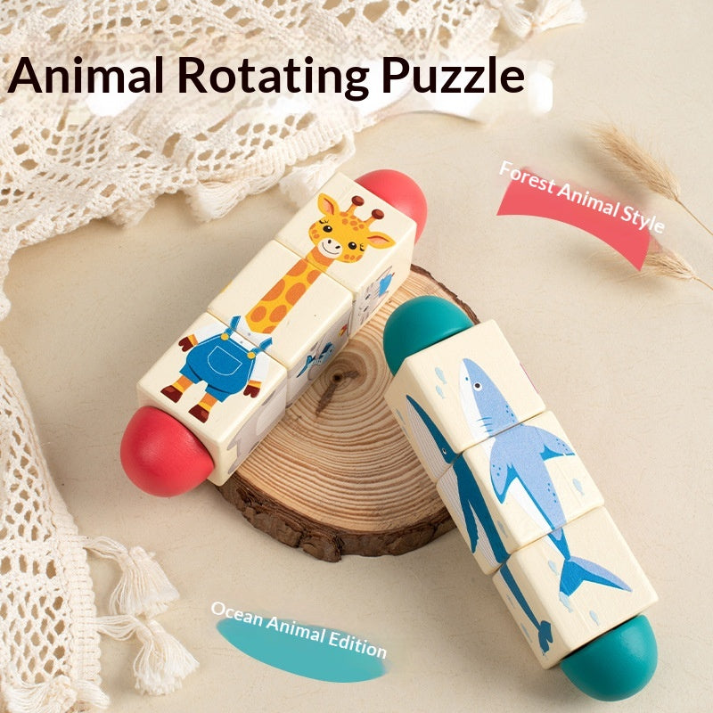 Toddler Grasping Blocks And Rotating Puzzle Educational Toy