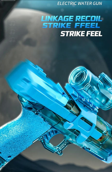 Bestseller Firelight Ice Mouse Electric Water Gun, Linked Recoil Pulse High-Speed Continuous Fire Kids Water Blaster Toy