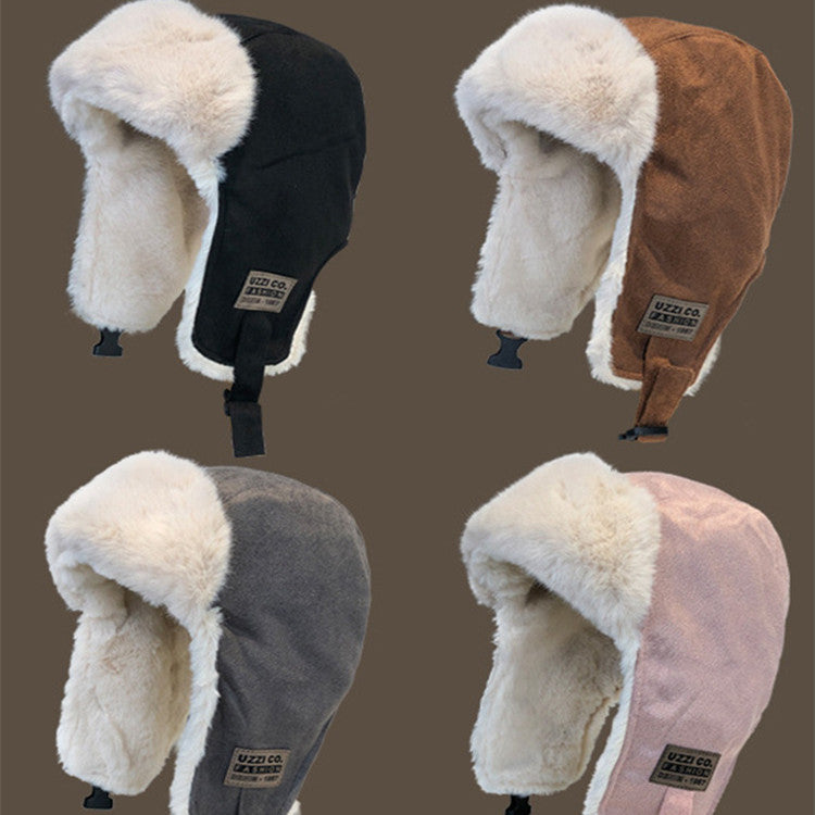 Trendy Warm Plush Wind-proof And Cold Protection Hat