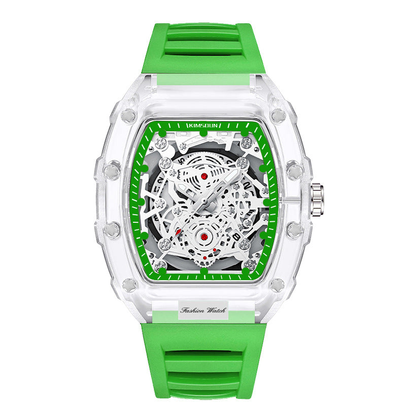 Wholesale Fashionable Transparent Mens Watches Waterproof Timepieces
