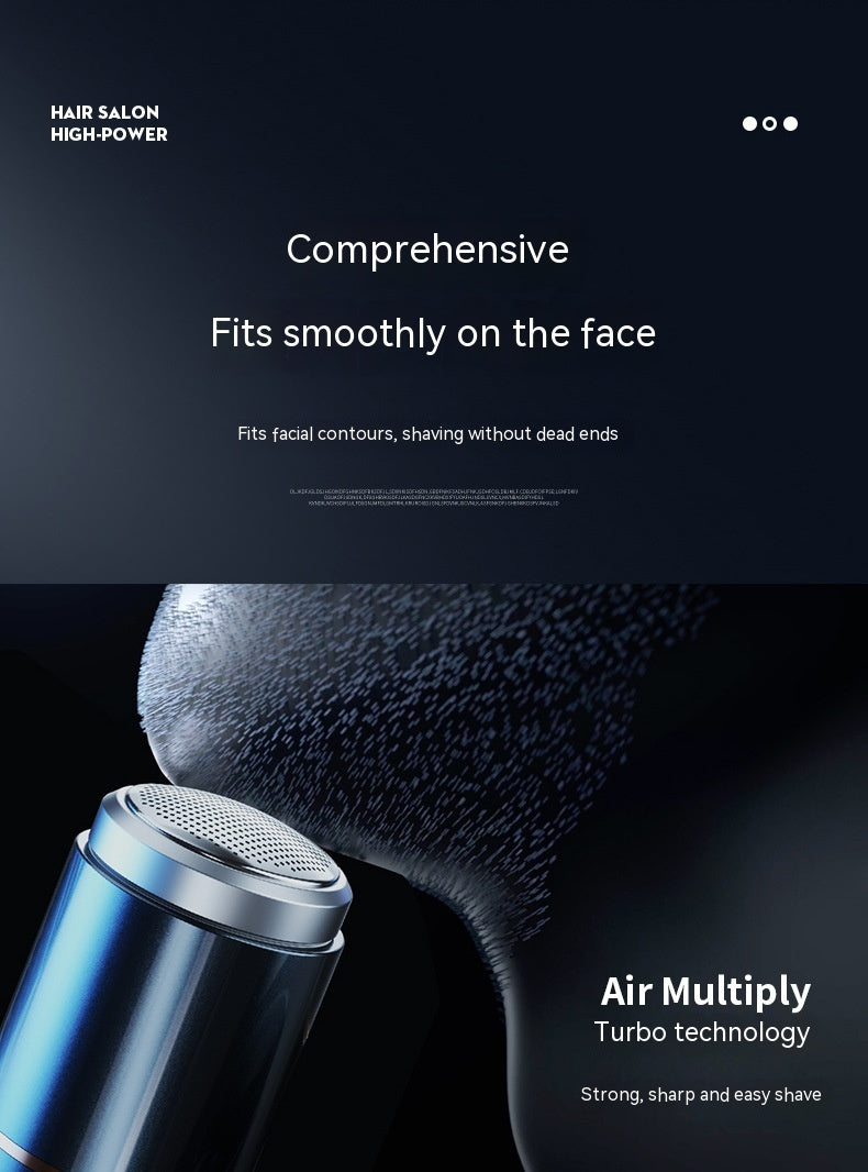 Electric Men's Mini Travel Portable Washable Shaver