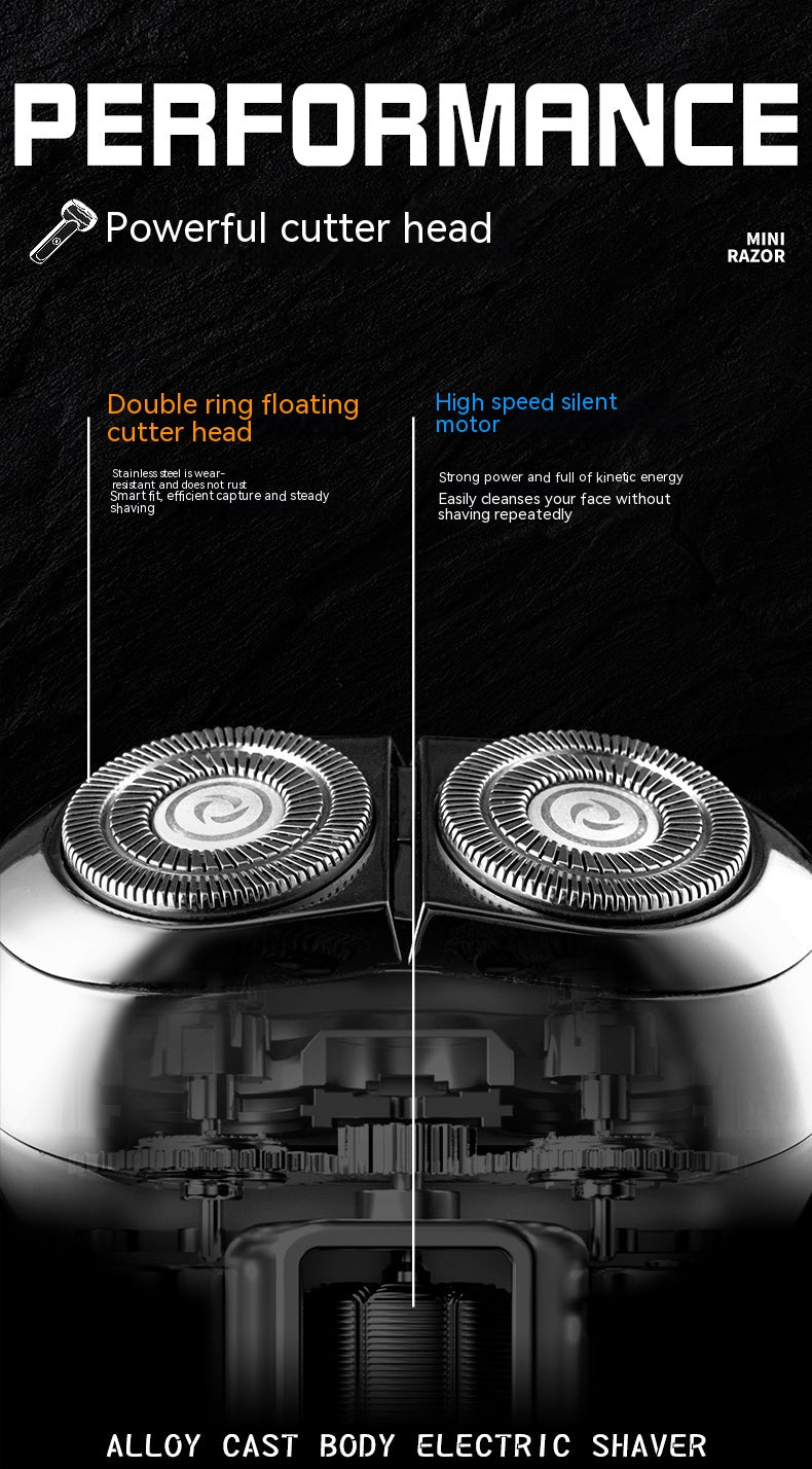 Multifunctional Electric Shaver Men's Portable Mini Compact Smart Gift For Boyfriend
