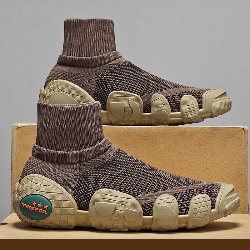 Breathable Knitted Mesh Sneakers Casual Sports Shoes