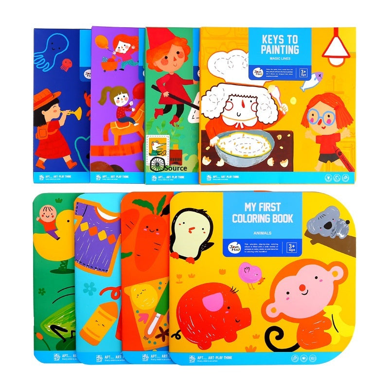 Childrens Cognitive Doodle Coloring Book
