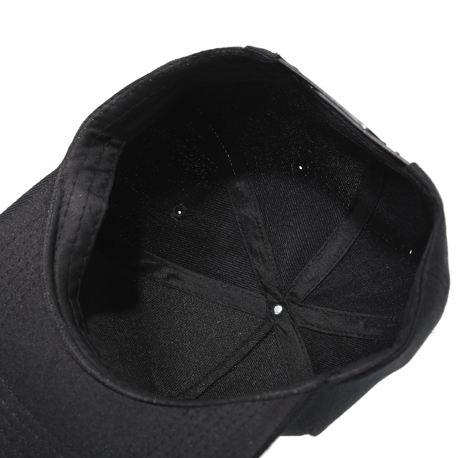 Men's Solid Color Silver-plated Wide-brim Hip-hop Hat With Plastic Snap Fastener And Adjustable Strap - Trendy Street Style Baseball Cap For Daily Casual Wear And Shopping Outfits.