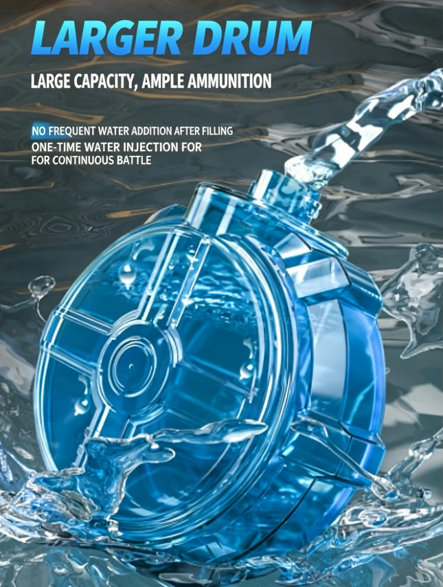 Bestseller Firelight Ice Mouse Electric Water Gun, Linked Recoil Pulse High-Speed Continuous Fire Kids Water Blaster Toy
