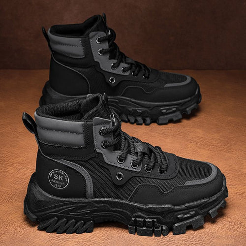 Breathable High-top Vintage British-style Work Boots