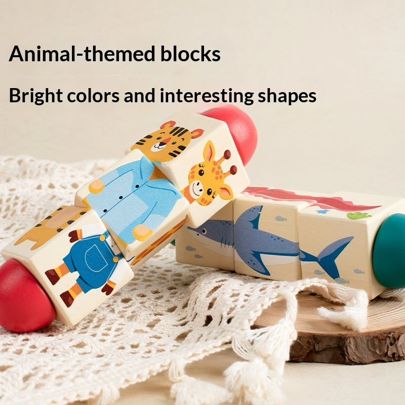 Toddler Grasping Blocks And Rotating Puzzle Educational Toy