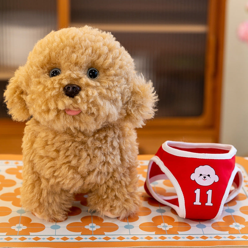 Teddy Dog Plush Toy Wearing A Jersey
