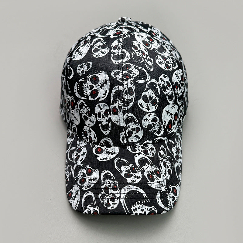 Graffiti Printing Letters Boat Anchor Skull Pattern Baseball Cap