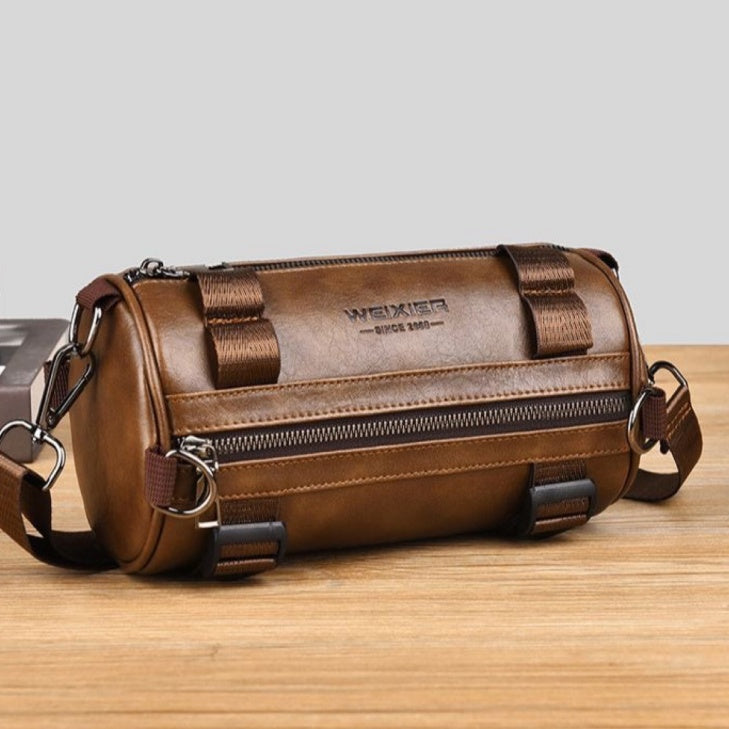 Large-capacity Waterproof Fashionable Crossbody Casual PU Men's Small Bag