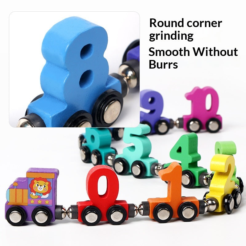 Children's Educational Magnetic Digital Train Toy
