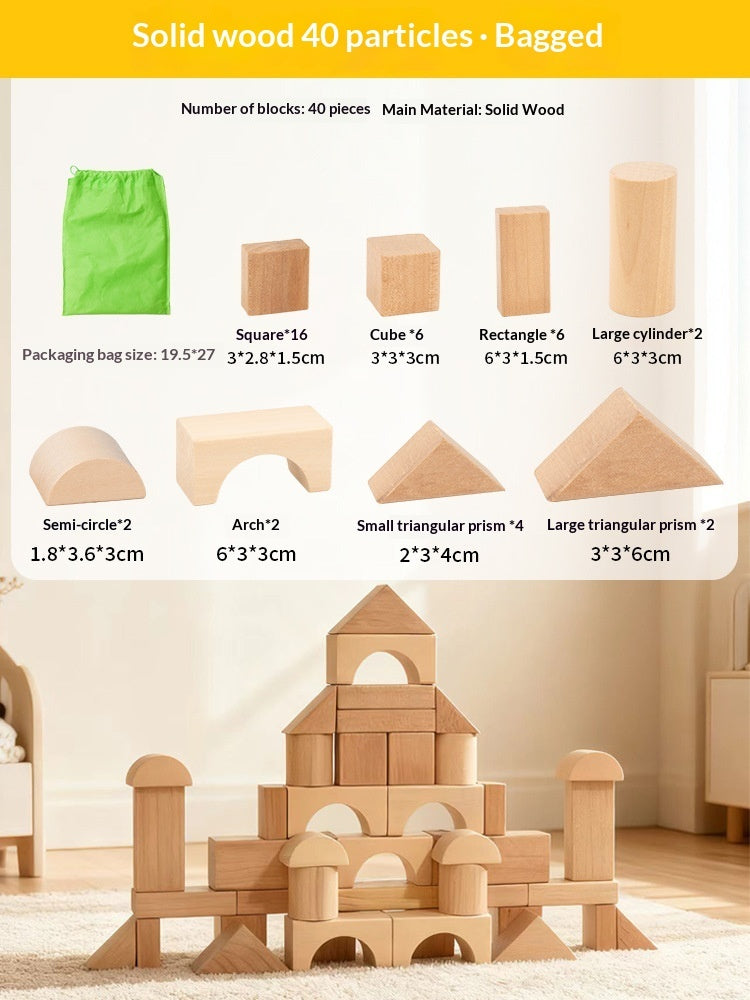Building Block Puzzle Assembly Toy For Infants And Young Children, Montessori Early Education
