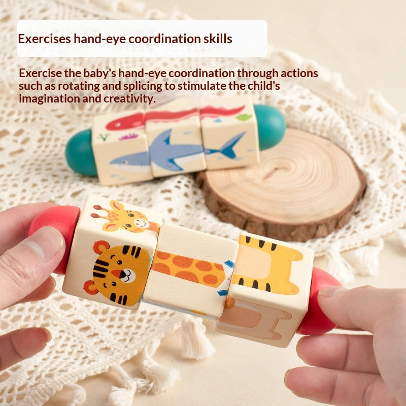 Toddler Grasping Blocks And Rotating Puzzle Educational Toy